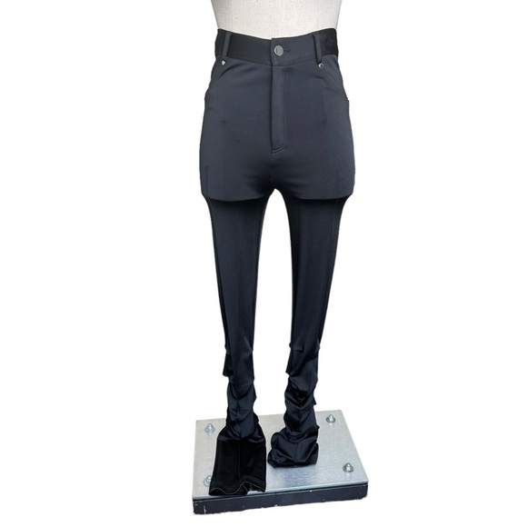 ET OCHS Jacob Fit-&-Flare Hot Pants in Black Size:2 - Picture 5 of 12